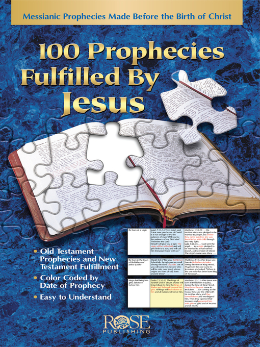 Title details for 100 Prophecies Fulfilled by Jesus by Rose Publishing - Available